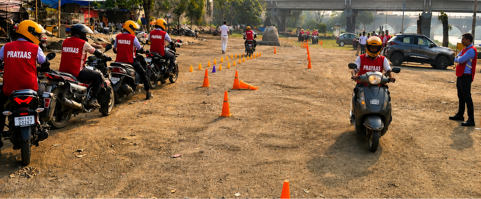 Large college training session.